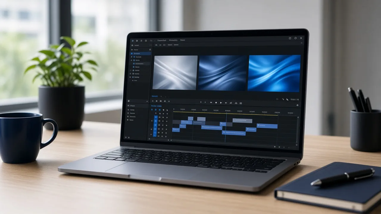 AI video generation comparison displayed on laptop with multiple model outputs