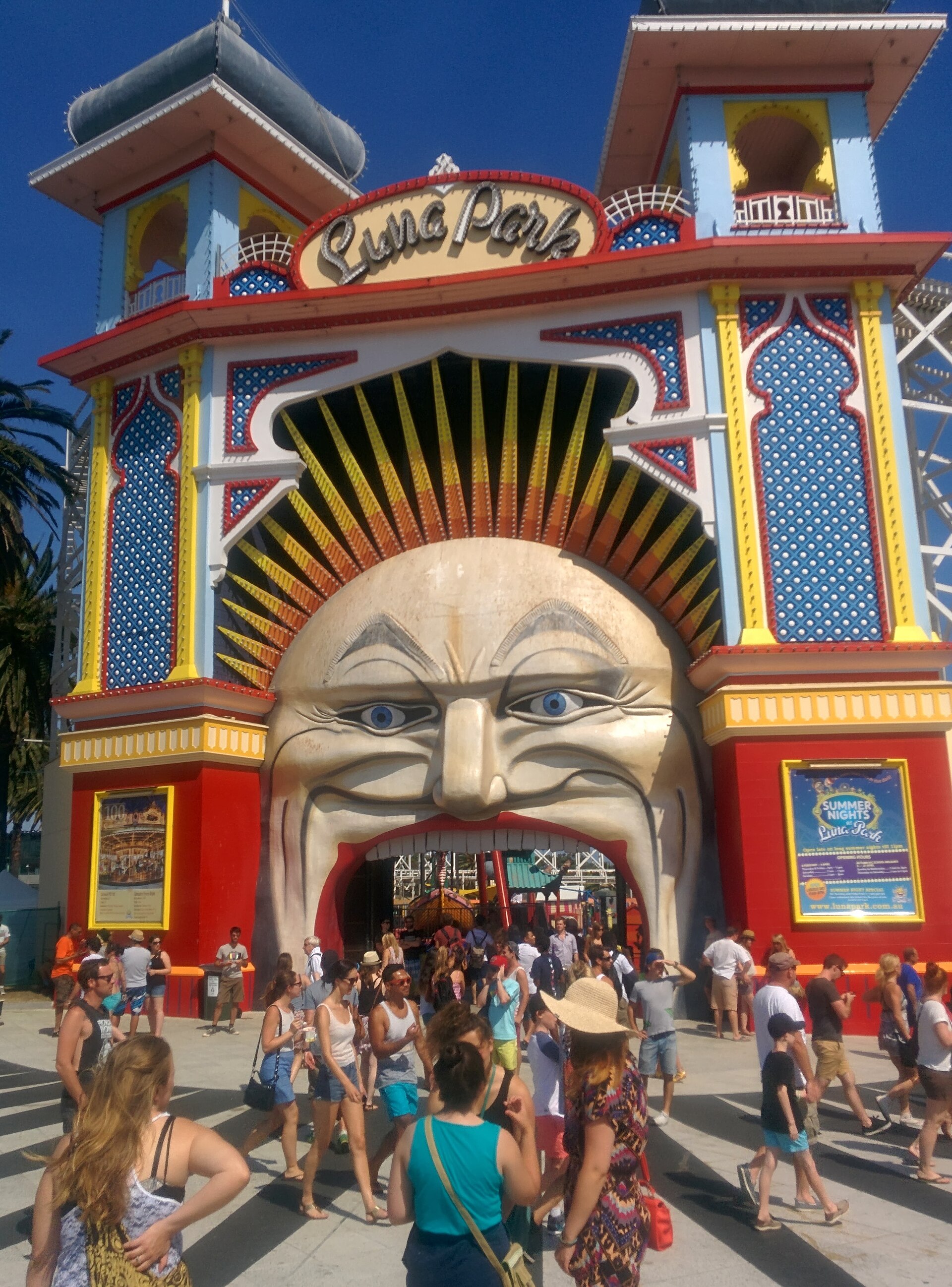 Luna Park entrance on the St Kilda foreshore